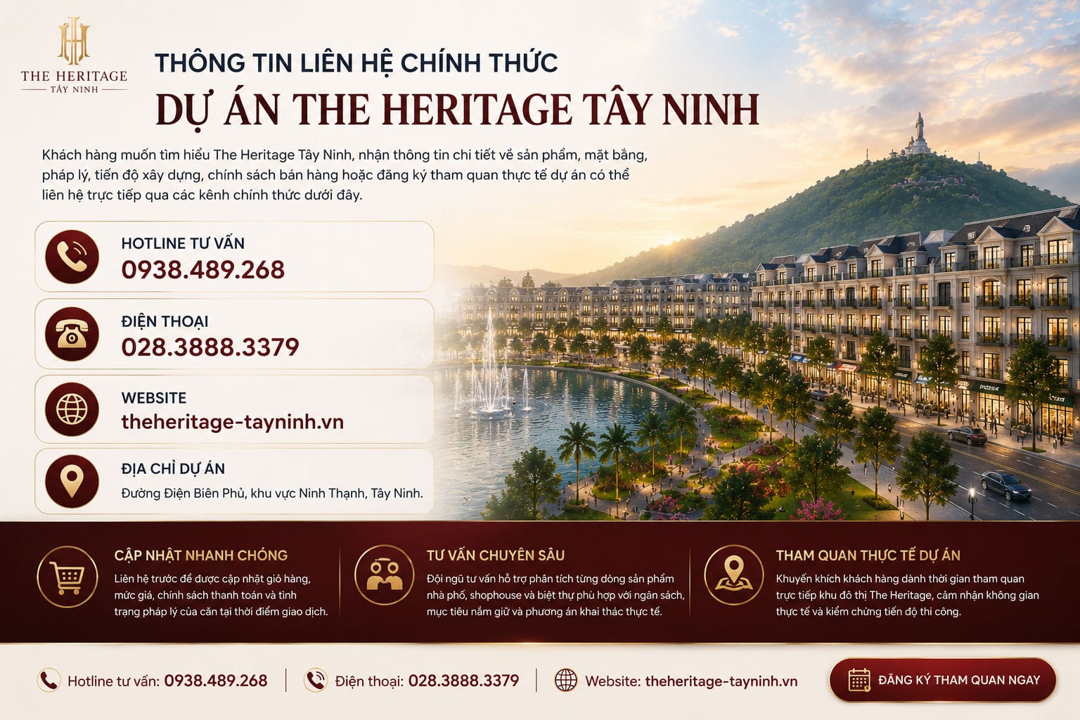 Thông tin lien hệ chính thức