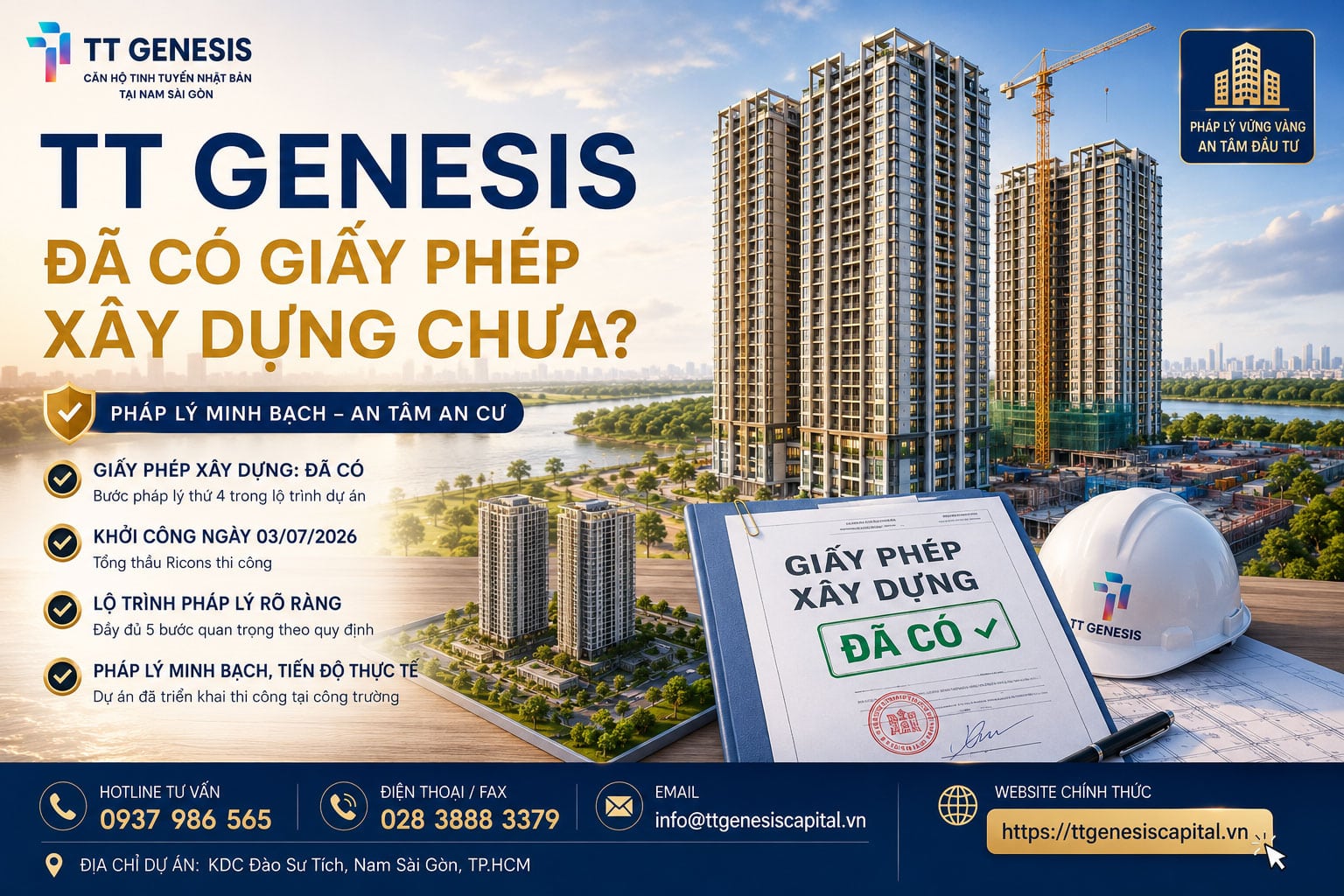 TT Genesis Đã Có Giấy Phép Xây Dựng Chưa?