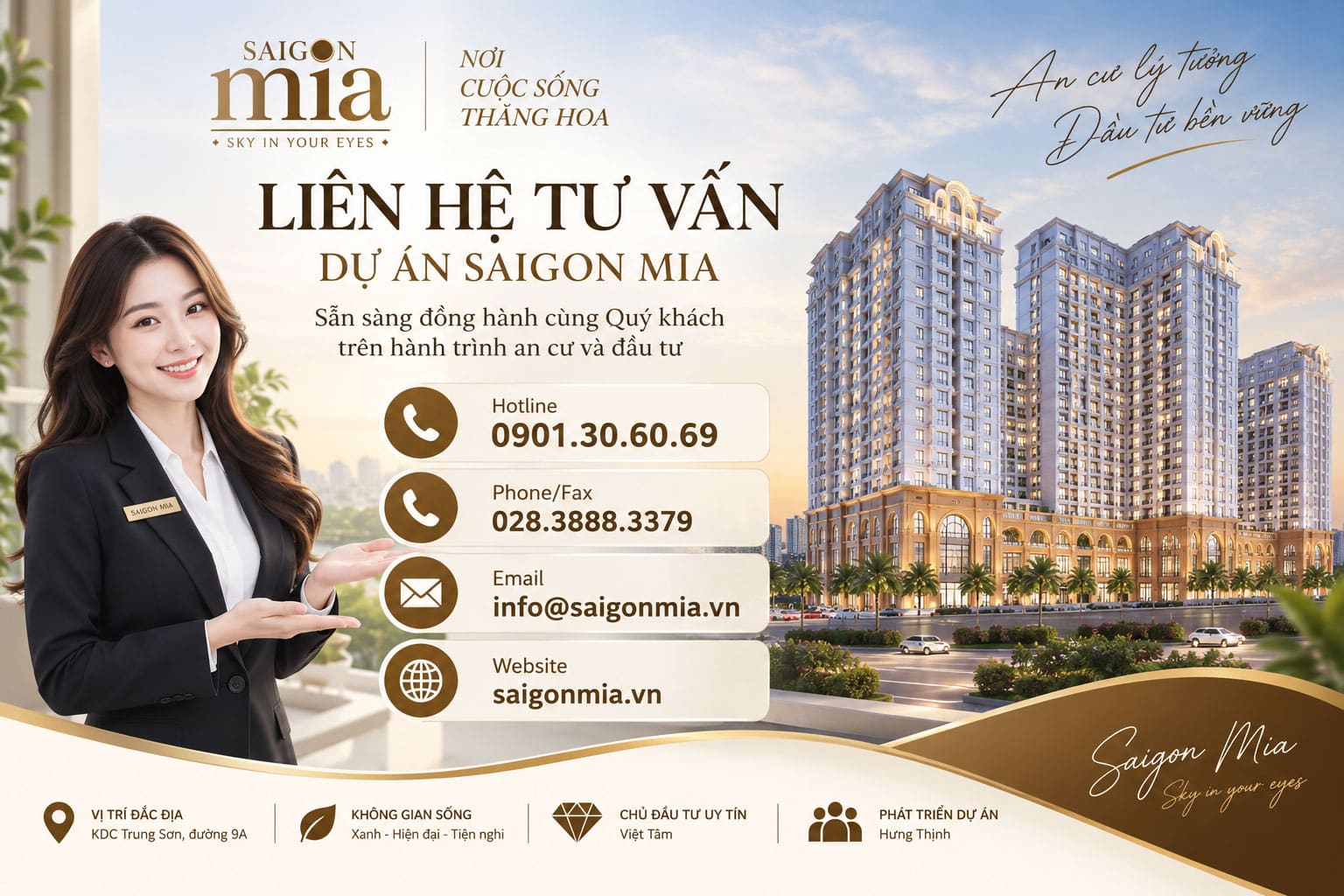 Tìm mua hoặc thuê đúng loại căn hộ Saigon Mia ở đâu?