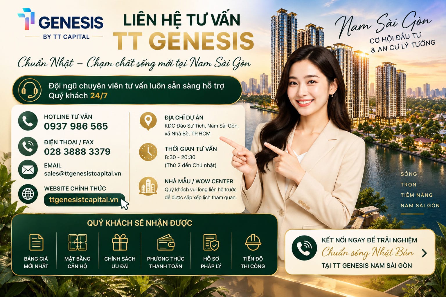 Thông tin liên hệ chính thức TT Genesis