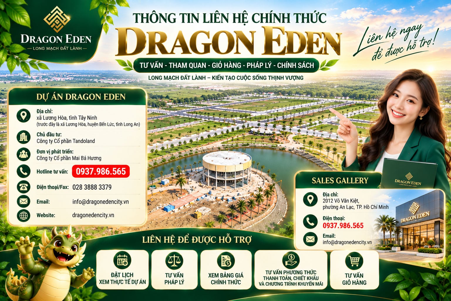 Liên hệ chủ đầu tư dự án khu dân cư Mai Bá Hương