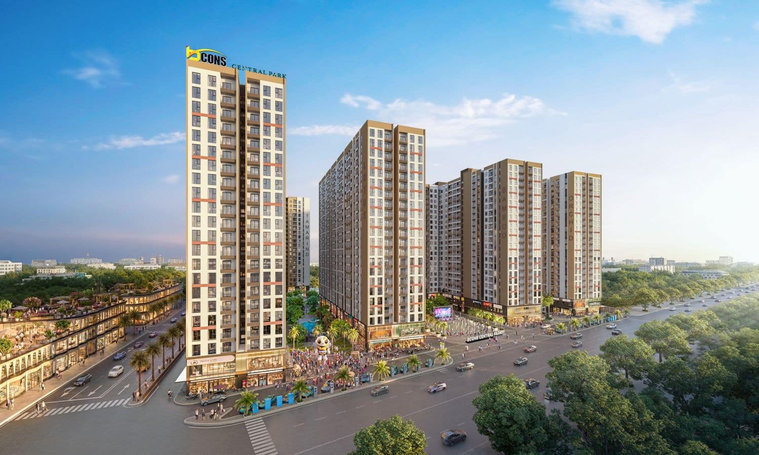 Phối cảnh dự án Bcons Central Park
