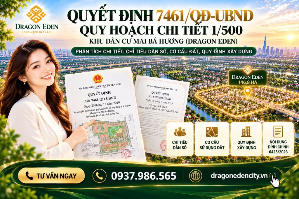 Quyết Định 7461/QĐ-UBND – Quy Hoạch Chi Tiết 1/500 Khu Dân Cư Mai Bá Hương (Dragon Eden)