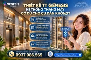 Thiết kế TT Genesis: Hệ thống thang máy có đủ cho cư dân không?